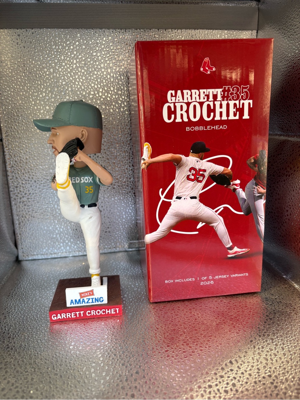 Garrett Crochet Red Sox #35 Bobblehead - Green Jersey Variant 5-7-26 SGA new